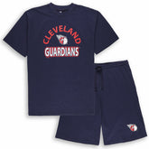 Cleveland Guardians Profile Big & Tall T-Shirt & Shorts Combo Set Shorts - MLB