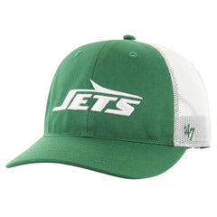 New York Jets '47 Youth Trucker Adjustable Hat Green/White | 47 brand