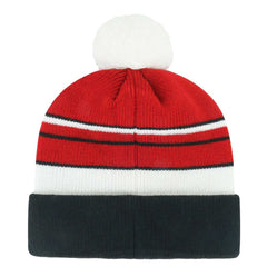 San Francisco 49ers '47 Youth Peewee Cuffed Knit Hat with Pom Scarlet/Black | 47 brand