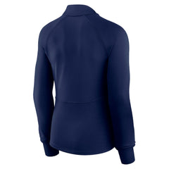 Atlanta Braves Fanatics Women's Elements Raglan Tri-Blend Quarter-Zip Top - MLB