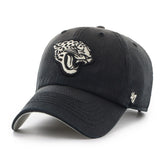 Jacksonville Jaguars '47 Dusted Relaxed Clean Up Adjustable Hat Black | 47 brand
