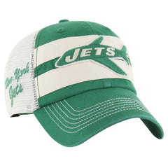 New York Jets '47 Throwback Clubhouse Boon Clean-Up Trucker Adjustable Hat Kelly Green | 47 brand