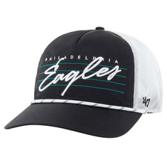 Philadelphia Eagles '47 Downburst Relaxed Hitch Trucker Adjustable Hat Black/White | 47 brand