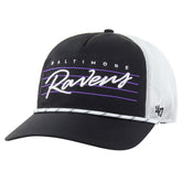 Baltimore Ravens '47 Downburst Relaxed Hitch Trucker Adjustable Hat Black/White | 47 brand