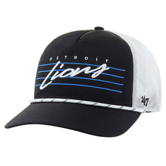 Detroit Lions '47 Downburst Relaxed Hitch Trucker Adjustable Hat Black/White | 47 brand