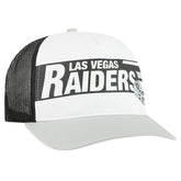Las Vegas Raiders '47 Stack Line Hitch Trucker Adjustable Hat White/Gray | 47 brand