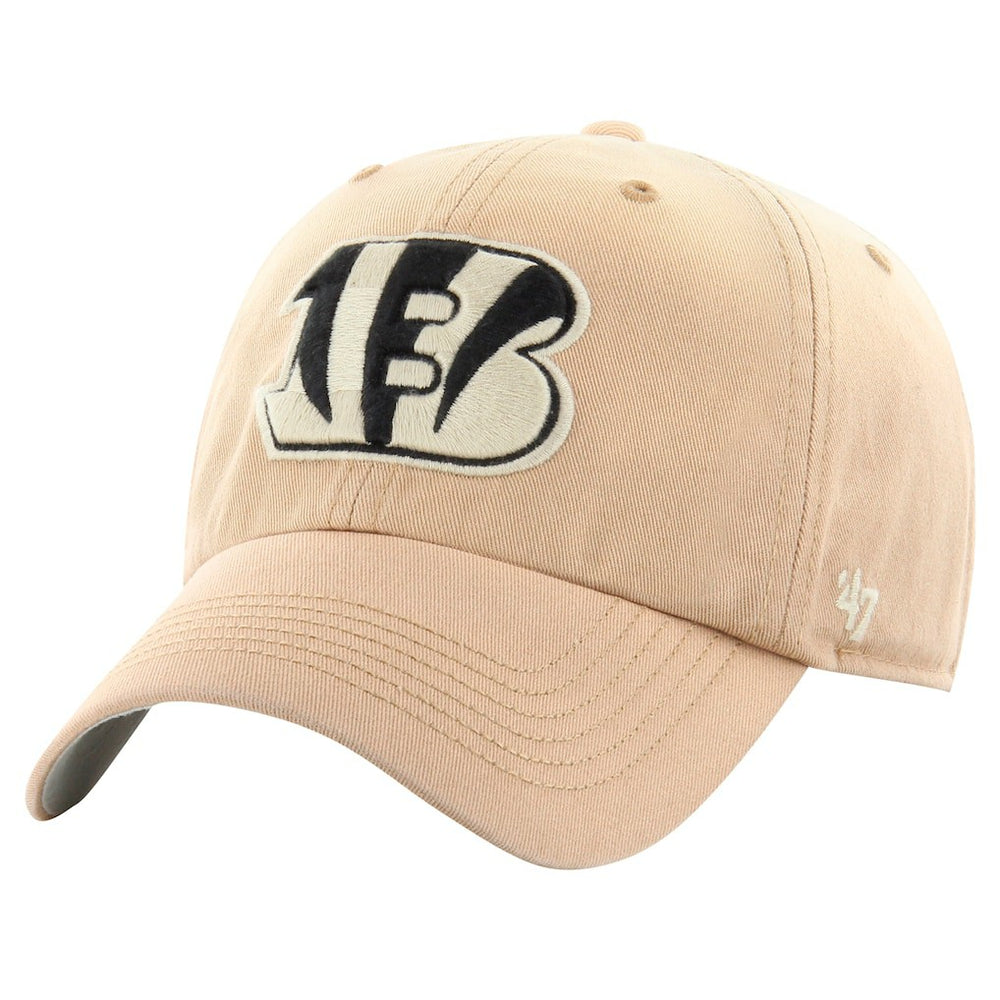 Cincinnati Bengals '47 Dusted Relaxed Franchise Fitted Hat Khaki | 47 brand