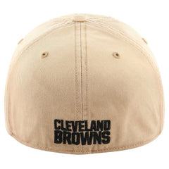 Cleveland Browns '47 Dusted Relaxed Franchise Fitted Hat Khaki | 47 brand