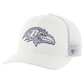 Baltimore Ravens '47 Snowball Trophy Stretch Fit Hat White | 47 brand