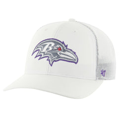 Baltimore Ravens '47 Snowball Trophy Stretch Fit Hat White | 47 brand