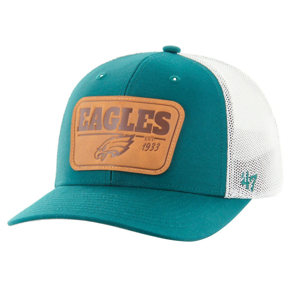 Philadelphia Eagles '47 Thrash Trophy Flex Hat Midnight Green/White | 47 brand