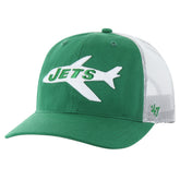 New York Jets '47 Team Unstructured Trucker Adjustable Hat Kelly Green/White | 47 brand