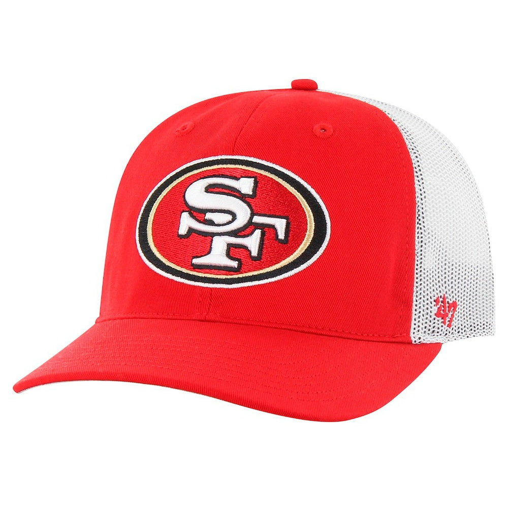 San Francisco 49ers '47 Team Unstructured Trucker Adjustable Hat Scarlet/White | 47 brand