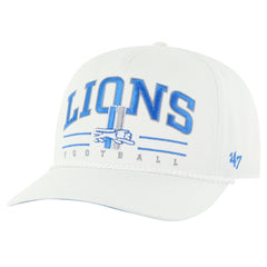 Detroit Lions '47 Roscoe Hitch Rope Adjustable Hat White | 47 brand