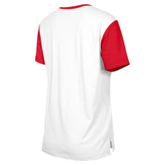 San Francisco 49ers New Era Women's 3rd Down T-Shirt White/Scarlet | NFL