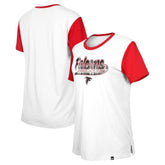 Atlanta Falcons New Era Women's 3rd Down T-Shirt White/Red | NFL