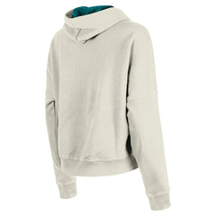 Miami Dolphins New Era Women's 3rd Down Historic Pullover Hoodie Cream | NFL