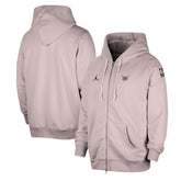 Charlotte Hornets Jordan Brand Authentic Standard Issue Full-Zip Hoodie Jacket Light Purple - NBA