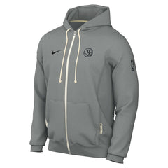 Brooklyn Nets Authentic Standard Issue Full-Zip Hoodie Jacket Gray - NBA