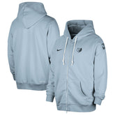 Memphis Grizzlies Authentic Standard Issue Full-Zip Hoodie Jacket Light Blue - NBA