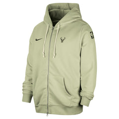 Milwaukee Bucks Authentic Standard Issue Full-Zip Hoodie Jacket Green - NBA