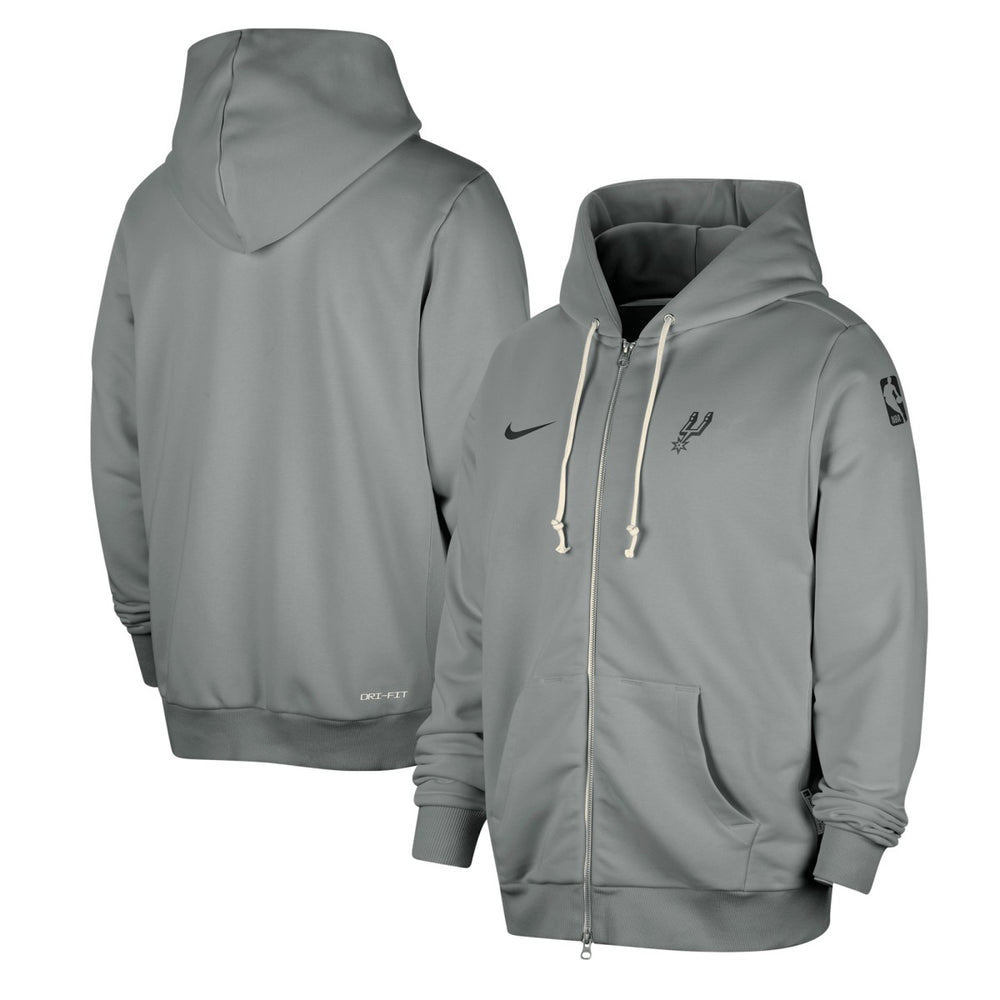 San Antonio Spurs Authentic Standard Issue Full-Zip Hoodie Jacket Gray - NBA