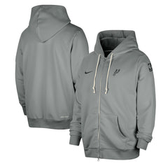 San Antonio Spurs Authentic Standard Issue Full-Zip Hoodie Jacket Gray - NBA