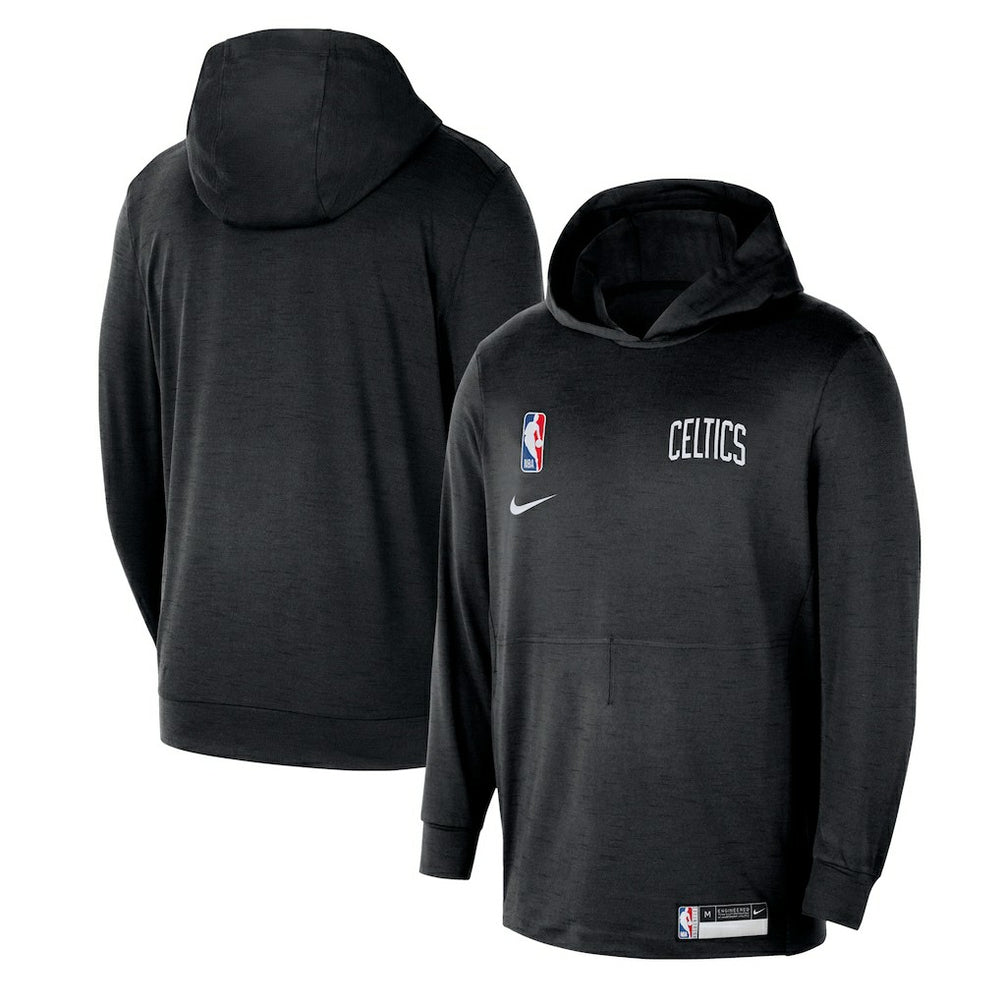 Boston Celtics 2024/25 On-Court Authentic Practice Yoga Restore Lightweight Pullover Hoodie Black - NBA