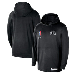 Boston Celtics 2024/25 On-Court Authentic Practice Yoga Restore Lightweight Pullover Hoodie Black - NBA