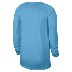 Memphis Grizzlies 2024/25 Legend On-Court Practice Long Sleeve T-Shirt Light Blue - NBA