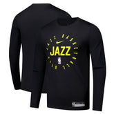 Utah Jazz 2024/25 Legend On-Court Practice Long Sleeve T-Shirt Black - NBA