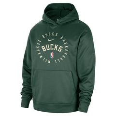 Milwaukee Bucks 2024/25 Spotlight On-Court Practice Performance Pullover Hoodie Hunter Green - NBA