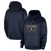 New Orleans Pelicans 2024/25 Spotlight On-Court Practice Performance Pullover Hoodie Navy - NBA