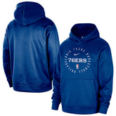 Philadelphia 76ers 2024/25 Spotlight On-Court Practice Performance Pullover Hoodie Royal - NBA