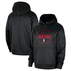 Portland Trail Blazers 2024/25 Spotlight On-Court Practice Performance Pullover Hoodie Black - NBA