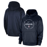 Washington Wizards 2024/25 Spotlight On-Court Practice Performance Pullover Hoodie Navy - NBA