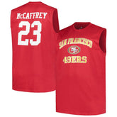 Christian McCaffrey San Francisco 49ers Big & Tall Muscle Tank Top Scarlet | Fanatics