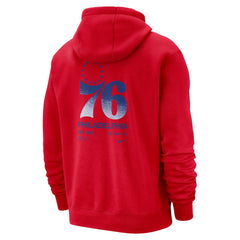 Philadelphia 76ers Courtside Club Pullover Hoodie Red - NBA