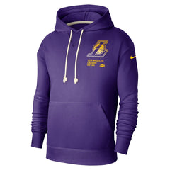 Los Angeles Lakers Courtside Standard Issue Premium Performance Pullover Hoodie Purple - NBA