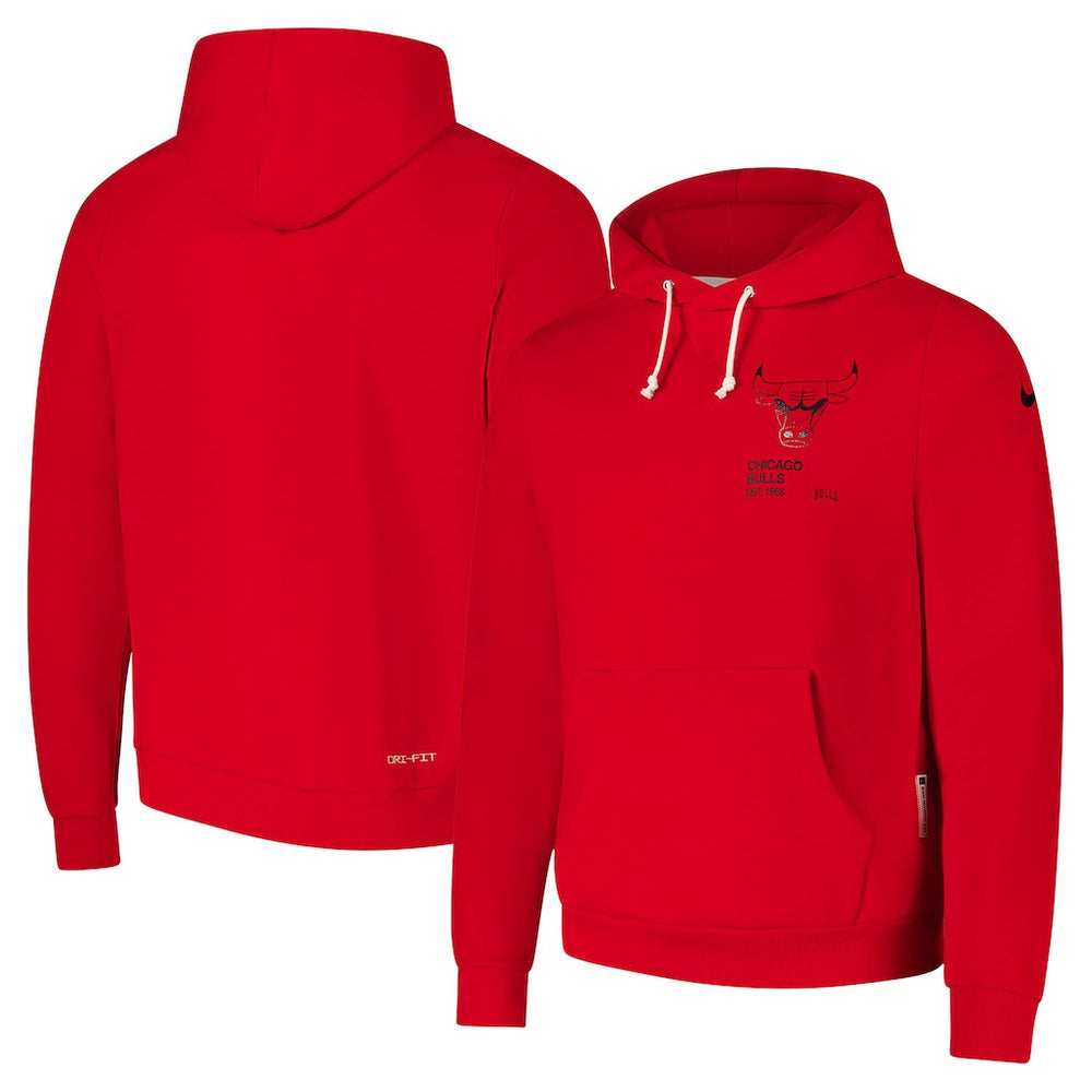 Chicago Bulls Courtside Standard Issue Premium Performance Pullover Hoodie Red - NBA