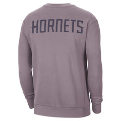 Charlotte Hornets Jordan Brand Courtside Statement Edition Heavyweight Pullover Sweatshirt Purple - NBA