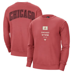 Chicago Bulls Jordan Brand Courtside Statement Edition Heavyweight Pullover Sweatshirt Red - NBA