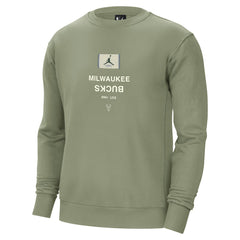 Milwaukee Bucks Jordan Brand Courtside Statement Edition Heavyweight Pullover Sweatshirt Green - NBA