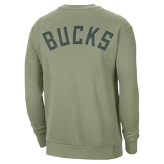 Milwaukee Bucks Jordan Brand Courtside Statement Edition Heavyweight Pullover Sweatshirt Green - NBA