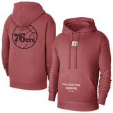 Philadelphia 76ers Jordan Brand Courtside Statement Edition Pullover Hoodie Red - NBA