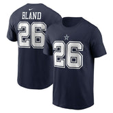 DaRon Bland Dallas Cowboys Player Name & Number T-Shirt Navy | Nike for Sale
