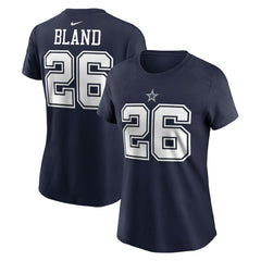 DaRon Bland Dallas Cowboys Women's Player Name & Number T-Shirt Navy | Nike for Sale