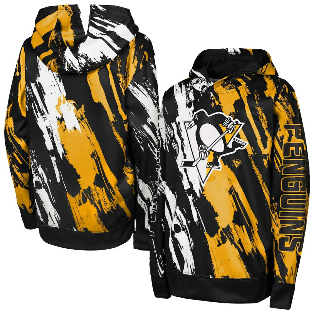 Pittsburgh Penguins Preschool Master Snipe Pullover Hoodie - Black - NHL