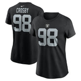 Maxx Crosby Las Vegas Raiders Women's Player Name & Number T-Shirt Black | Nike for Sale