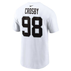 Maxx Crosby Las Vegas Raiders Player Name & Number T-Shirt White | Nike for Sale